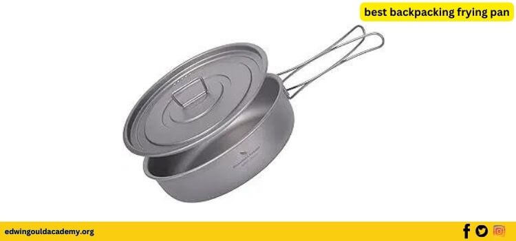 8 Boundless Voyage Titanium Frying Pan with Lid Portable Folding Handles Outdoor Camping