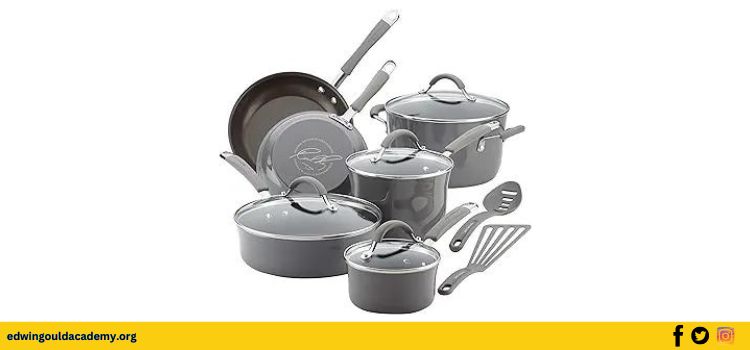 8 Rachael Ray 16802 Rachael Ray Cucina Nonstick Cookware Pots and Pans Set