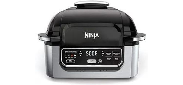 2 Ninja AG301 Foodi 5-in-1 Indoor Electric Grill with Air Fry
