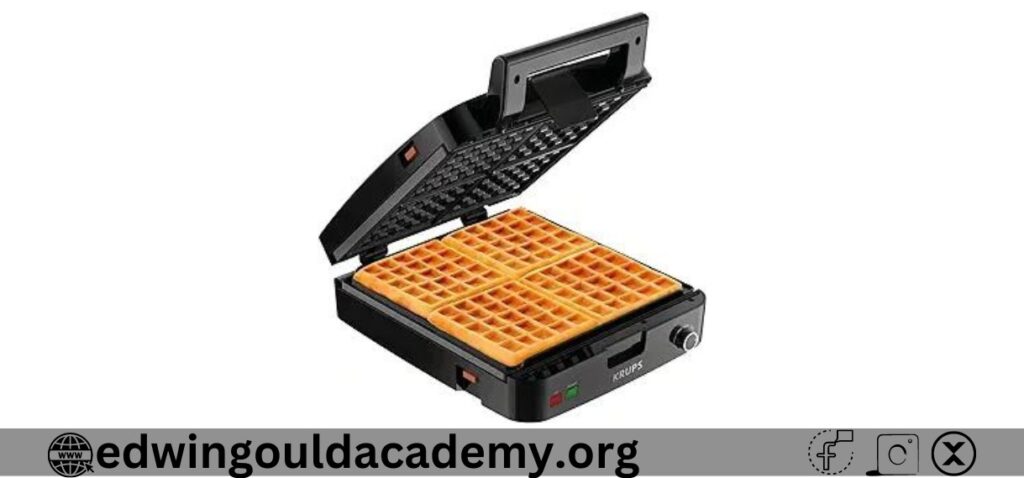 1 Krups Waffle Maker, Stainless Steel, 4 Slices,